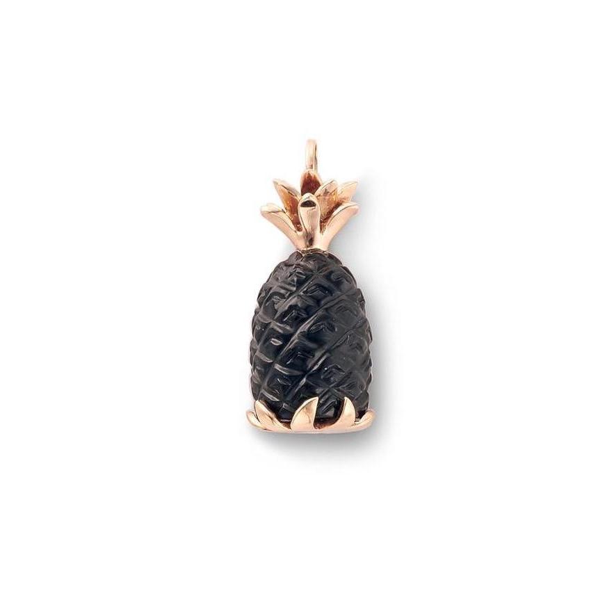 Classic Deco Carved Pineapple Charm